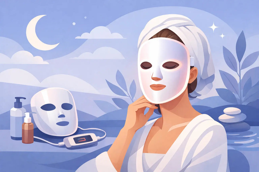 Guide masque LED visage pour une peau plus sereine