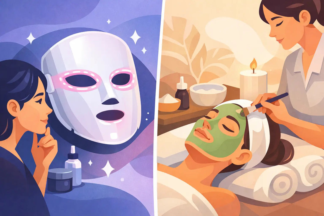 Masque LED ou soin institut : lequel choisir ?