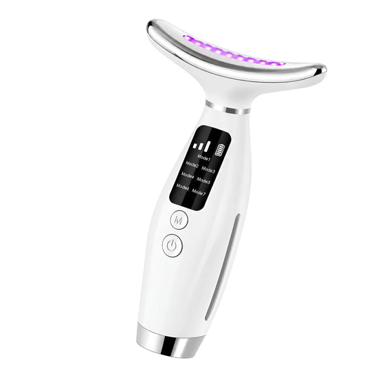 Masseur LED Visage & Cou – 7 Couleurs de Lumière Thérapeutique - Aurélia CARE