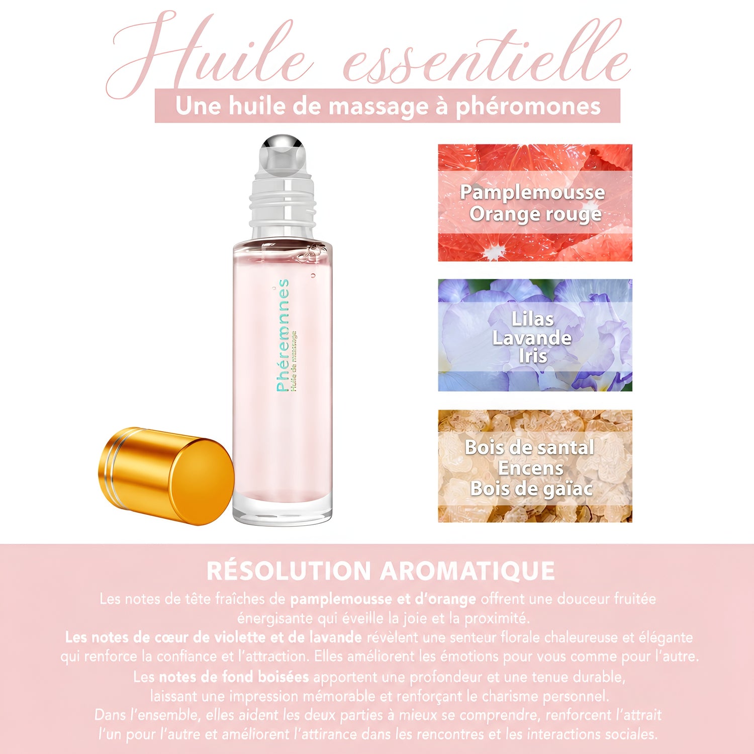 Huile Essentielle aux Phéromones – Attraction & Sensualité - Aurélia CARE