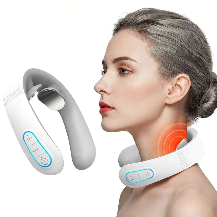 Collier Cervical Intelligent — Électrostimulation EMS & Thermothérapie - Aurélia CARE