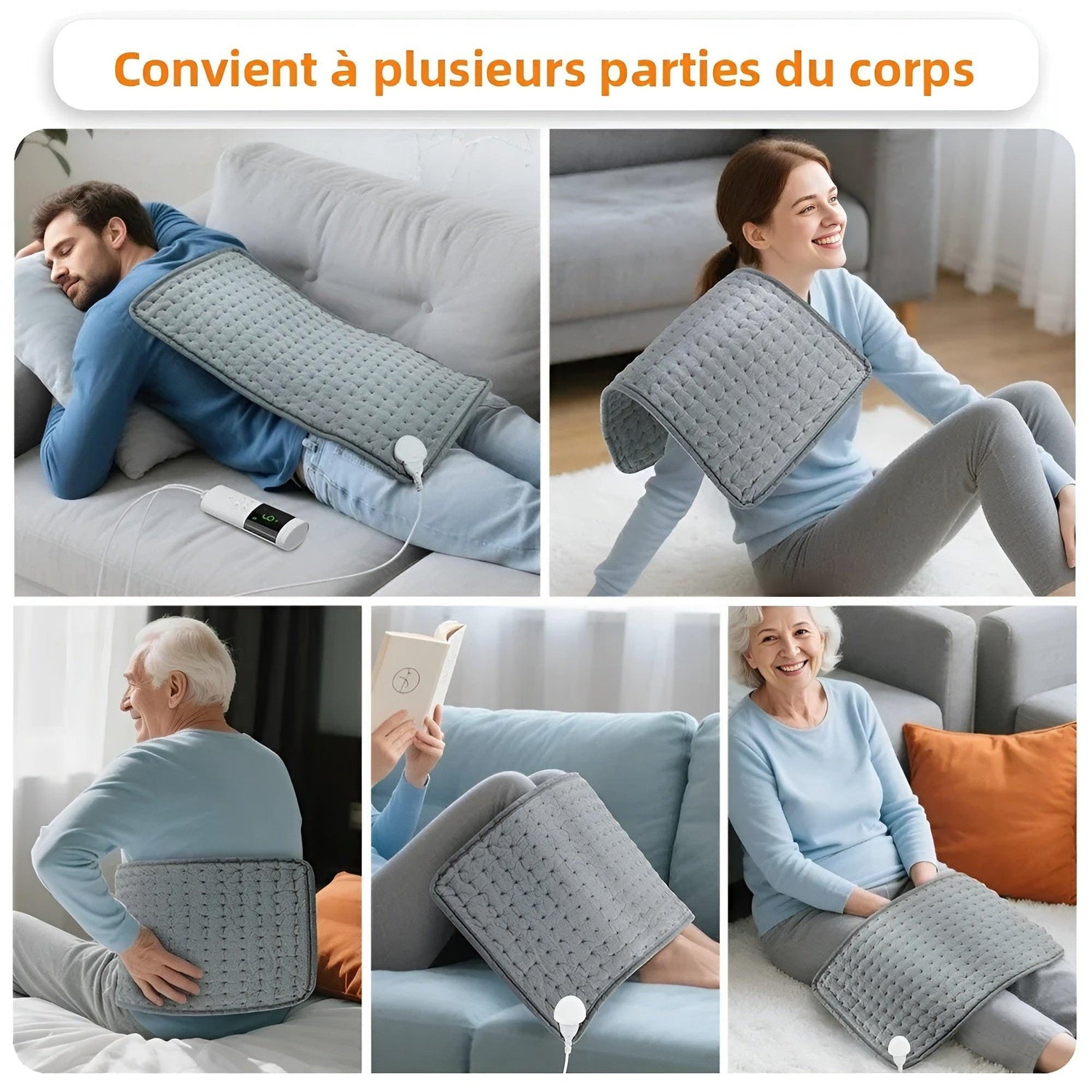 Coussin Chauffant Multizones — Chaleur Thérapeutique & Détente Instantanée - Aurélia CARE