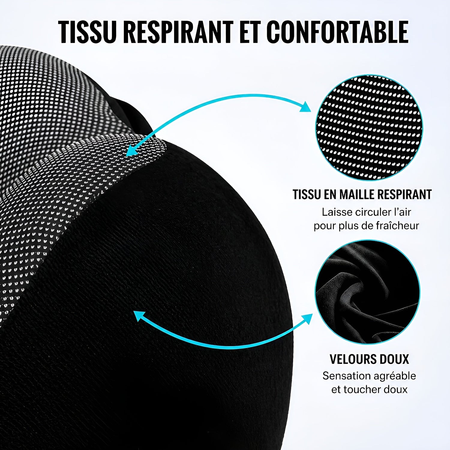 Coussin de Voyage à Mémoire de Forme avec Capuche Intégrée — Le Confort Absolu en Déplacement - Aurélia CARE