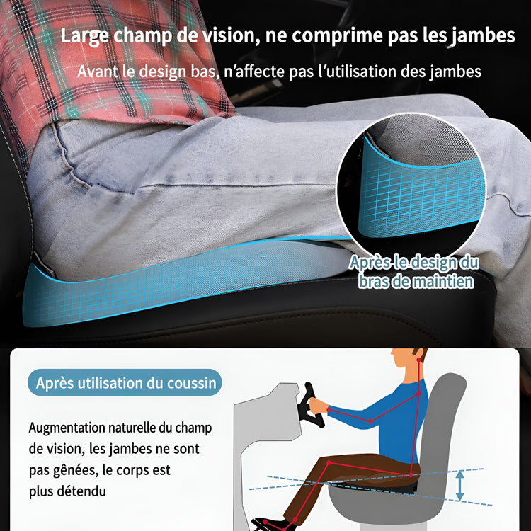 Coussin Orthopédique à Mémoire de Forme — Soulagement Coccyx & Confort Prostate - Aurélia CARE