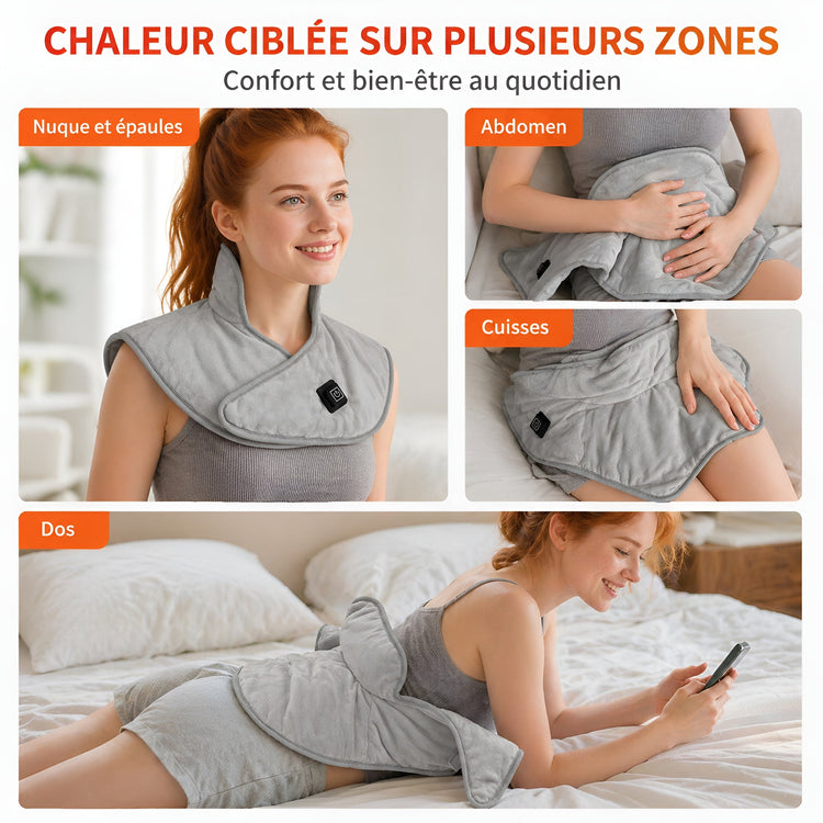 Écharpe Chauffante Ergonomique — Soulagement Nuque & Épaules - Aurélia CARE