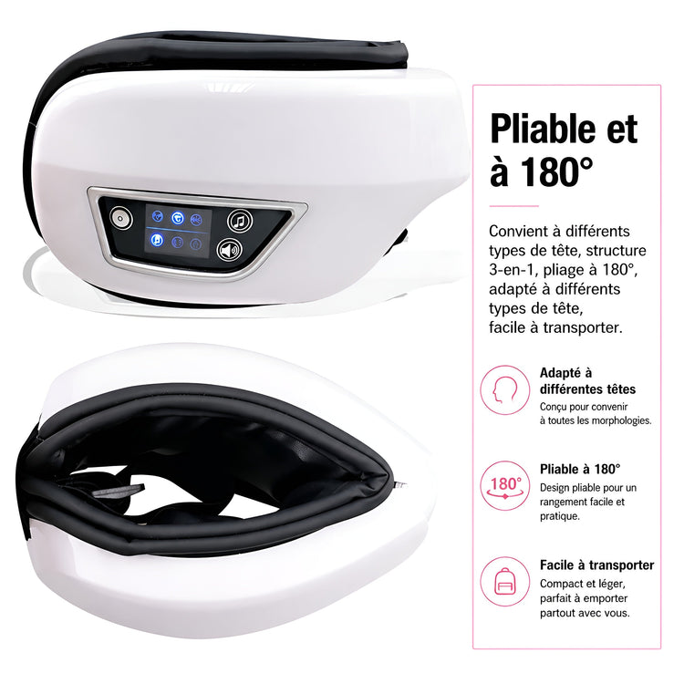 Masseur Chauffant Oculaire Intelligent — Relaxation, Musique - Aurélia CARE