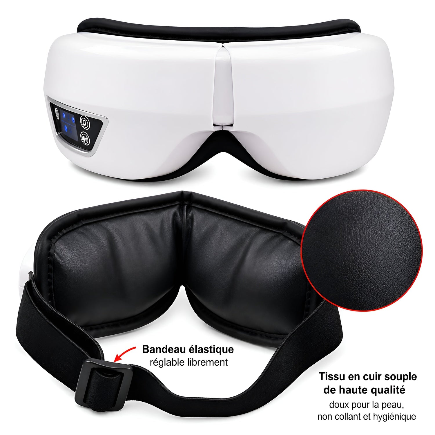 Masseur Chauffant Oculaire Intelligent — Relaxation, Musique - Aurélia CARE