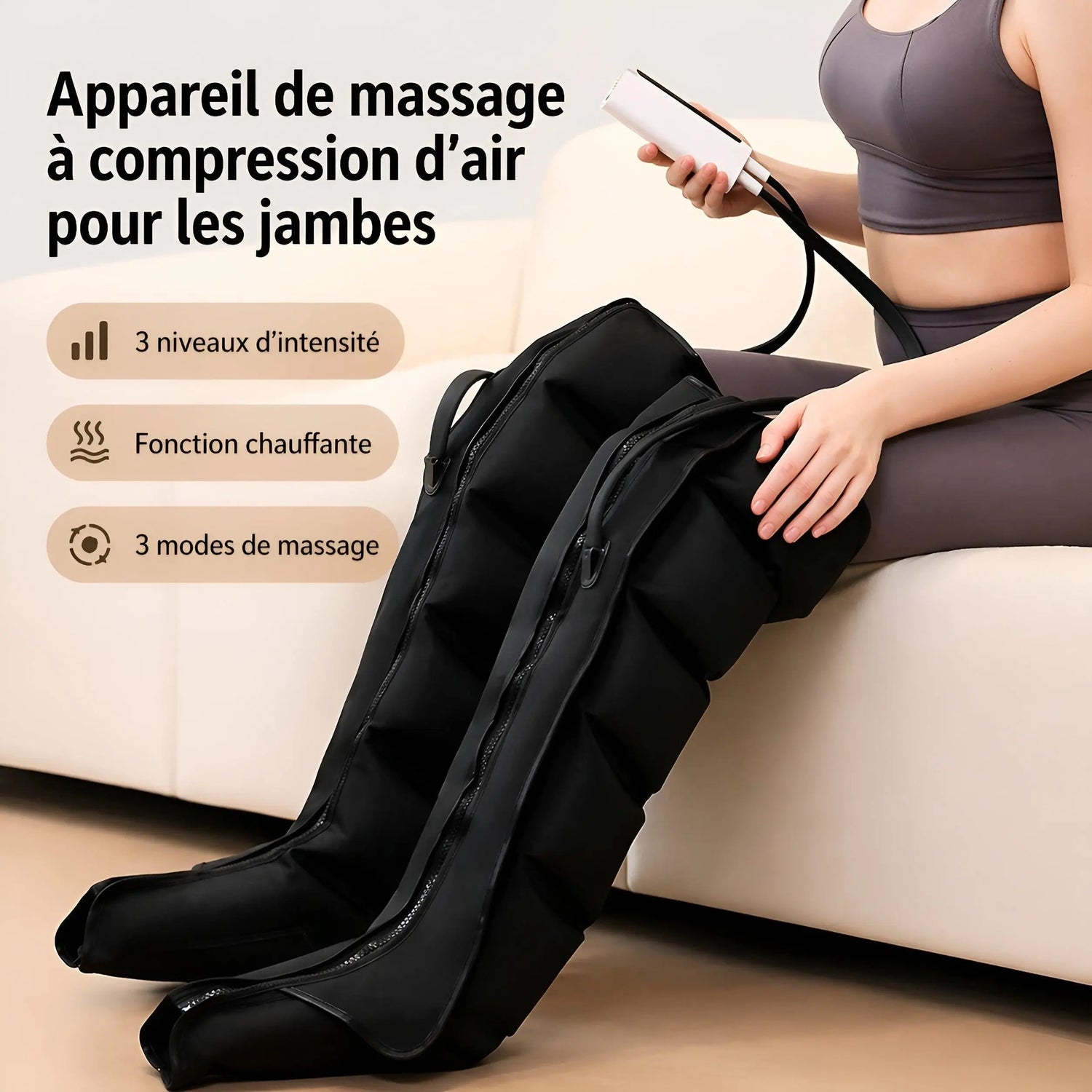 Masseur de Jambes par Compression — Circulation, Récupération & Soulagement - Aurélia CARE