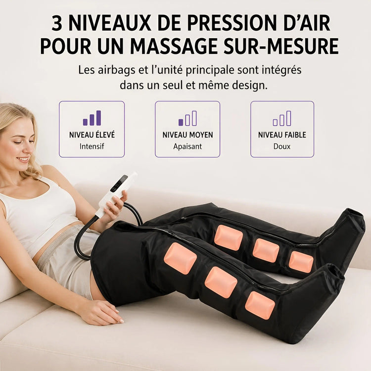 Masseur de Jambes par Compression — Circulation, Récupération & Soulagement - Aurélia CARE
