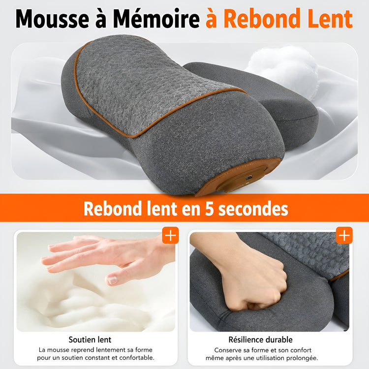 Masseur Électrique Cou – Chaleur Vibration Compression Traction - Aurélia CARE