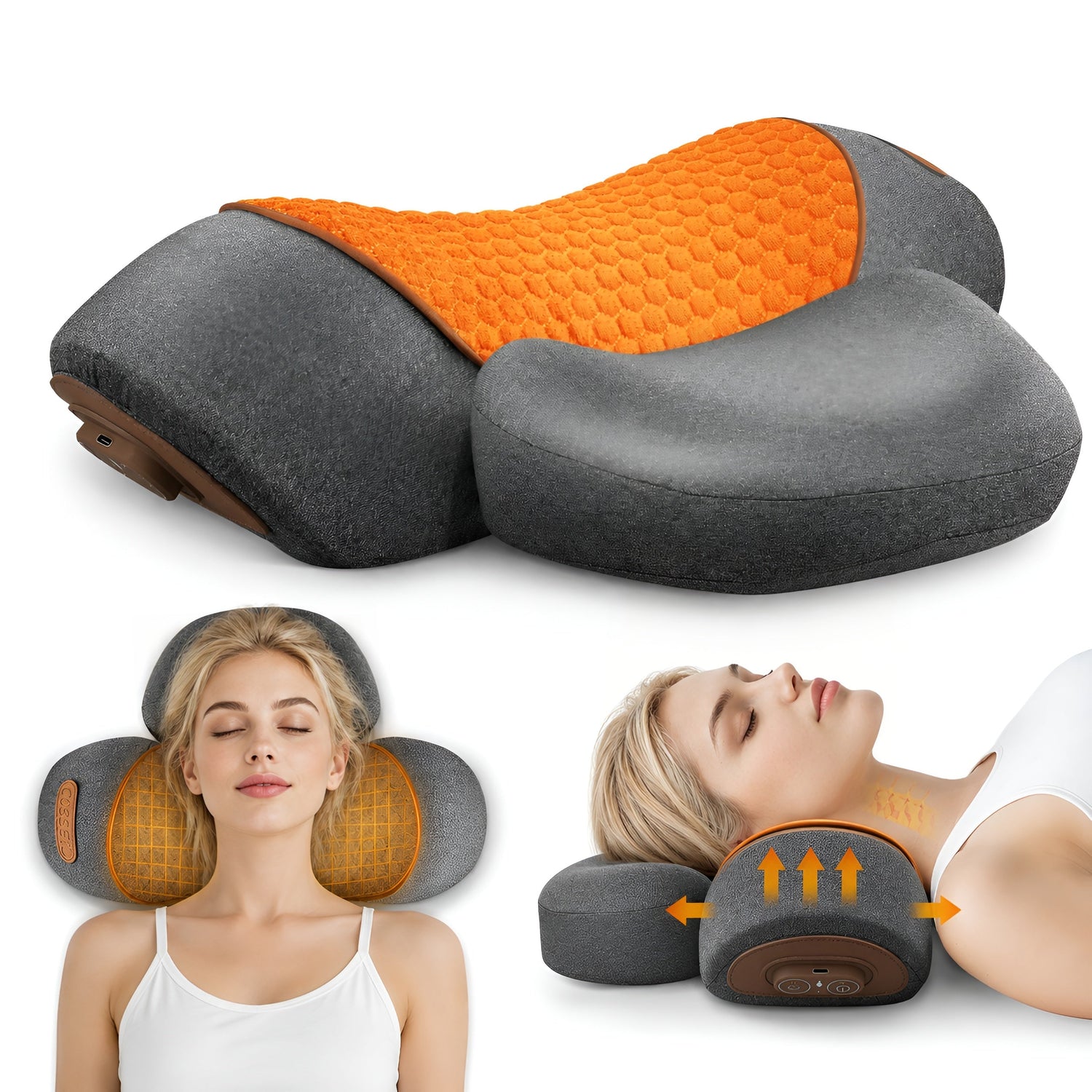 Masseur Électrique Cou – Chaleur Vibration Compression Traction - Aurélia CARE