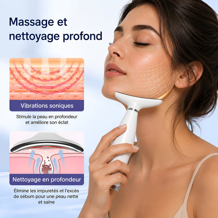 Masseur LED Visage & Cou – 7 Couleurs de Lumière - Aurélia CARE