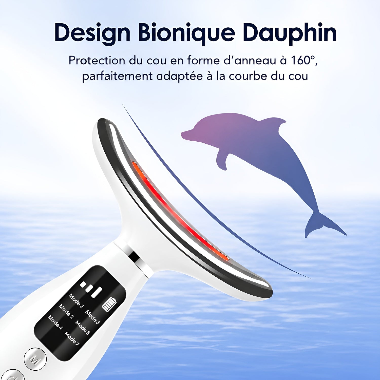 Masseur LED Visage & Cou – 7 Couleurs de Lumière - Aurélia CARE